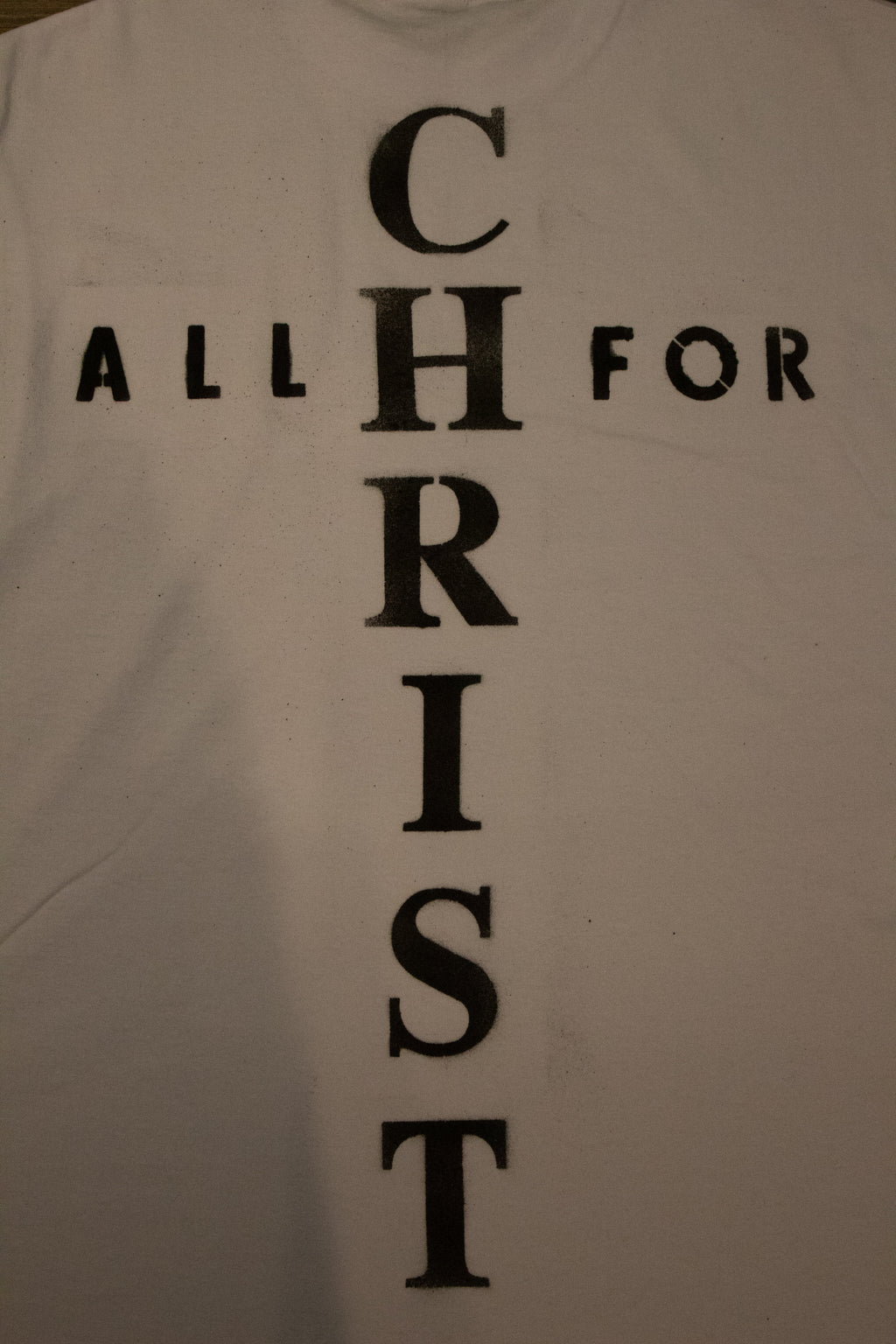 White All for Christ Tee